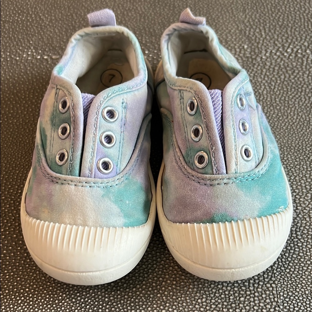 Kids Tie-Dye Slip-On Shoes 7T GUC